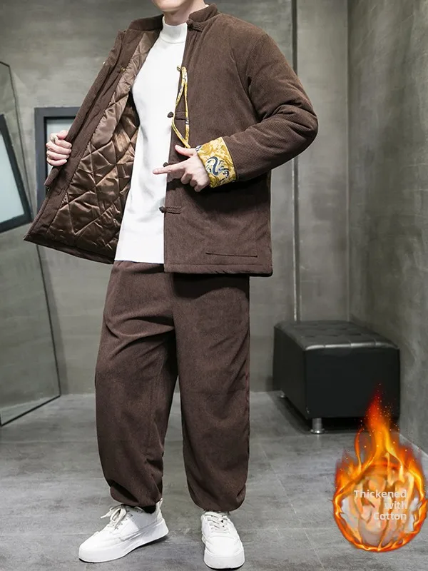 Men's Thiened Cotton Padded Jaet Winter Warm Loose Fit New Chinese Sle Outfit Set Trendy Youth Stand Fit Long Sl...
Men's Thiened Cotton Padded Jaet Winter Warm Loose Fit New Chinese Sle Outfit Set Trendy Youth Stand Fit Long Sl...