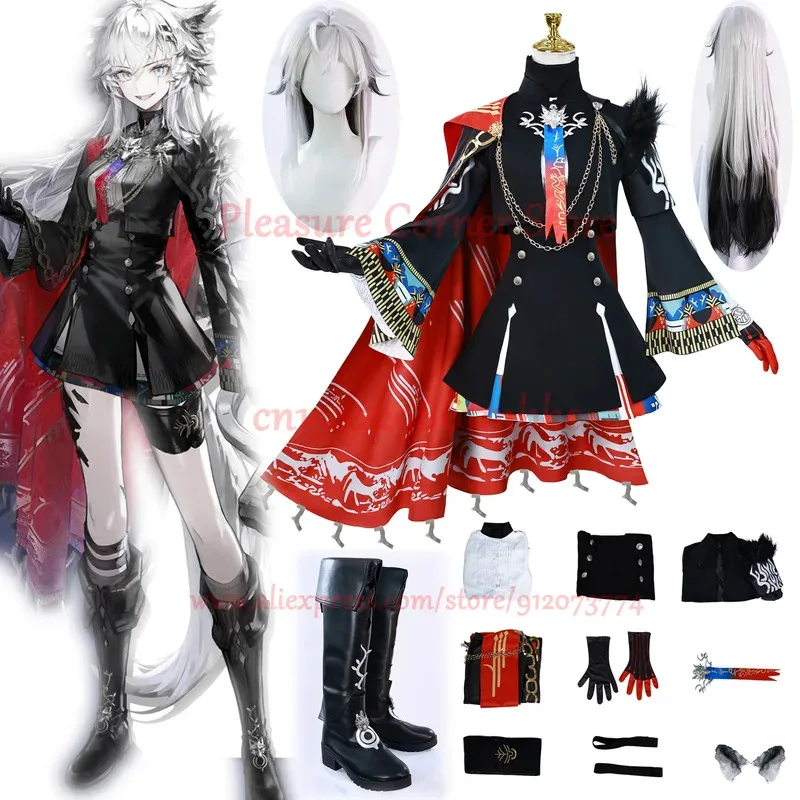 IN STOCK Game Arknights Lappland Cosplay Costume Full Set Women Anime Party Uniform Hallowen Lappland Cosplay Costume Shoes Wig
IN STOCK Game Arknights Lappland Cosplay Costume Full Set Women Anime Party Uniform Hallowen Lappland Cosplay Costume Shoes Wig