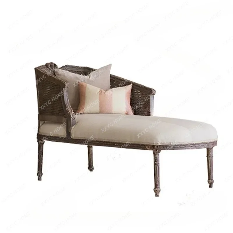 countryside all-solid wood concubine collapse retro old rattan lounge chair balcony light luxuryY
countryside all-solid wood concubine collapse retro old rattan lounge chair balcony light luxuryY