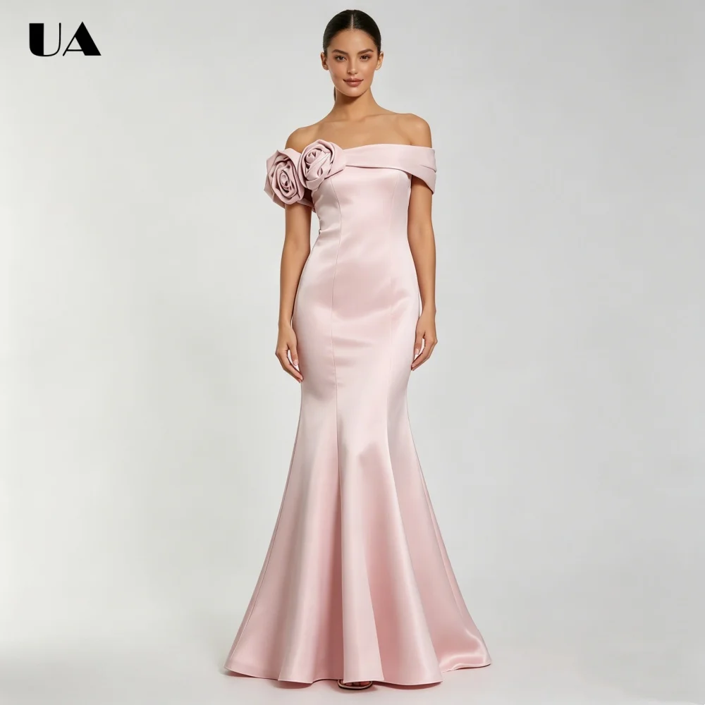 ULBYANRY Customized Satin Mermaid 3D Flower Prom Dresses for Women Elegant Off-the-shoulder Evening Dress Trendy Solid Ball Gown
ULBYANRY Customized Satin Mermaid 3D Flower Prom Dresses for Women Elegant Off-the-shoulder Evening Dress Trendy Solid Ball Gown
