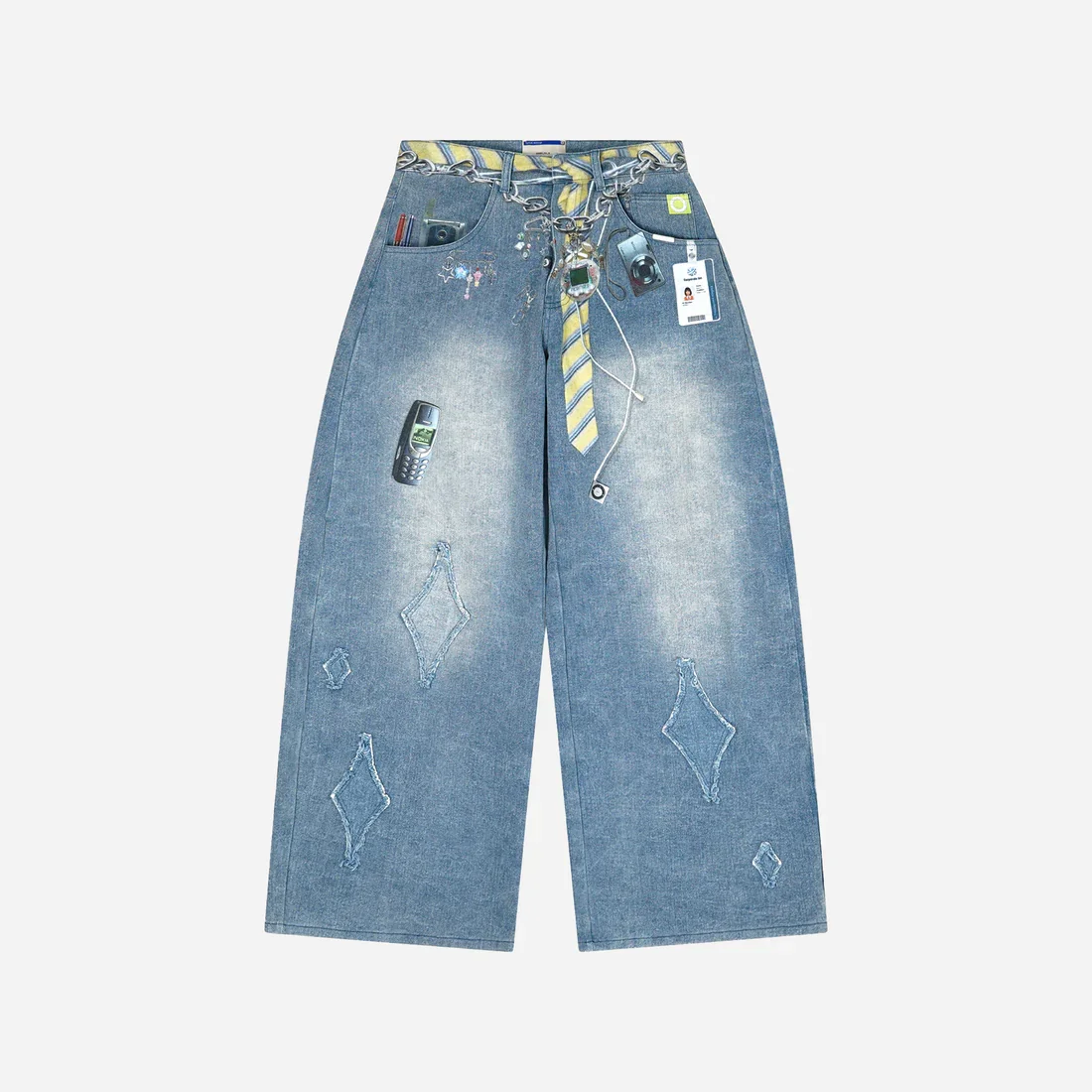 Y2K Circle Back Jeans Vintage employee tie graphic printed wide leg pants fashion Men Baggy Light Blue Denim Pants Streetwear
Y2K Circle Back Jeans Vintage employee tie graphic printed wide leg pants fashion Men Baggy Light Blue Denim Pants Streetwear