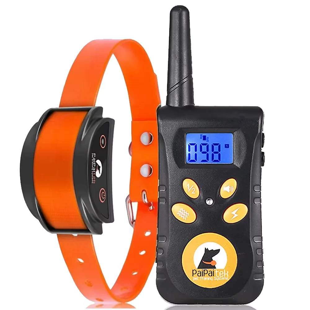 Paipaitek 500M Dog Training Collar with Remote,Waterproof Anti Bark Collar for Small Dogs,Rechargeable Electric Training Collar
Paipaitek 500M Dog Training Collar with Remote,Waterproof Anti Bark Collar for Small Dogs,Rechargeable Electric Training Collar