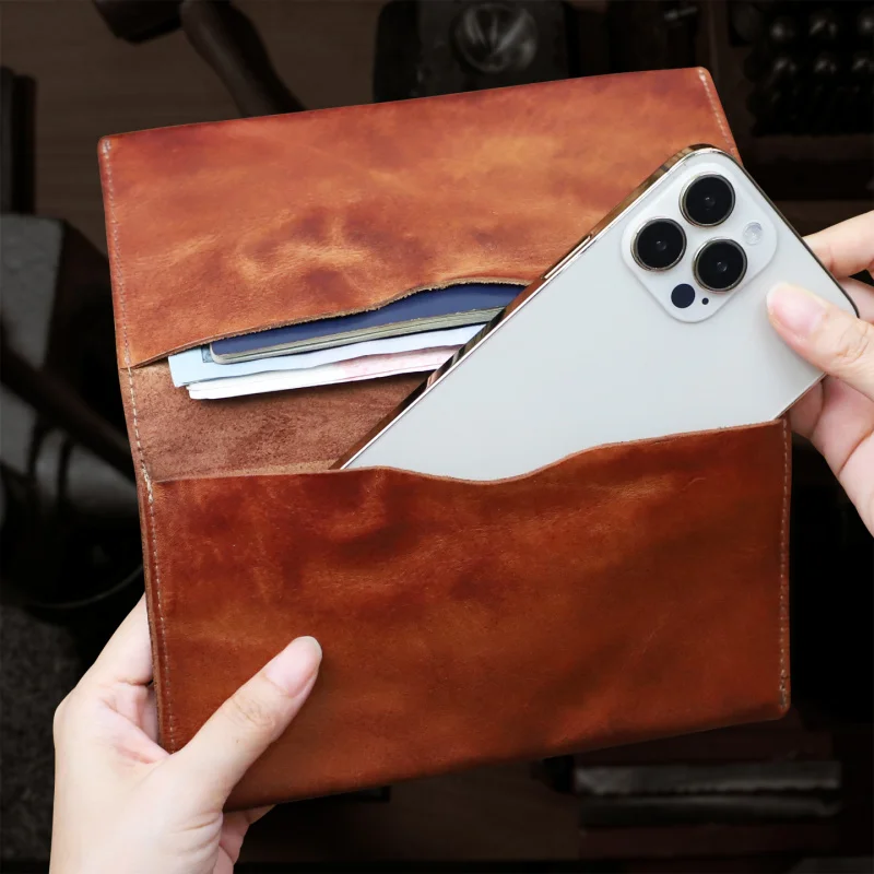 Мягкий кошелек-клатч из натуральной коровьей кожи в стиле ретро, с держателем для телефона, большой вместимости, органайзер для денег
Мягкий кошелек-клатч из натуральной коровьей кожи в стиле ретро, с держателем для телефона, большой вместимости, органайзер для денег