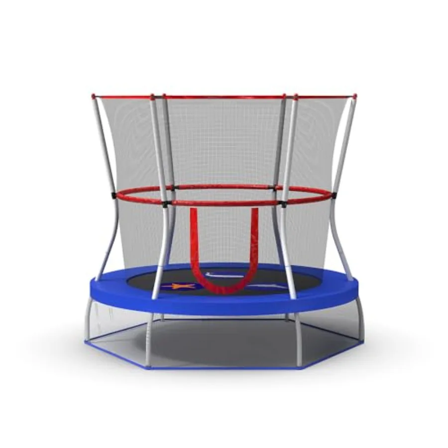Mini Trampoline with Enclosure Net for Home Use Steel Frame Blue Safe Bounce with Protective Net and Non-Slip Pads
Mini Trampoline with Enclosure Net for Home Use Steel Frame Blue Safe Bounce with Protective Net and Non-Slip Pads
