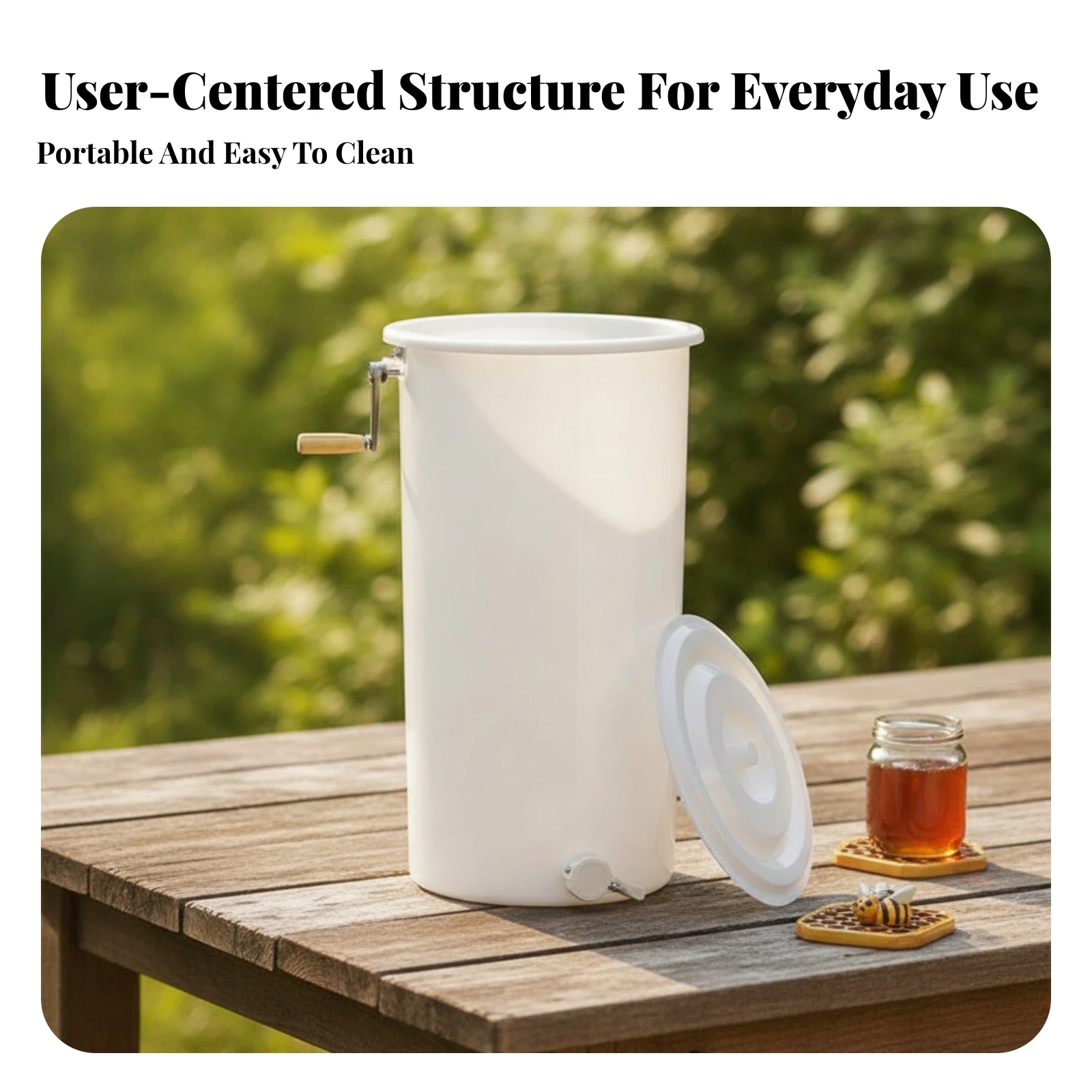 Beekeeping Honey Centrifuge Outlet Tap 2-Frame Honey Extractor Honeycomb Extractor Cylindrical
Beekeeping Honey Centrifuge Outlet Tap 2-Frame Honey Extractor Honeycomb Extractor Cylindrical