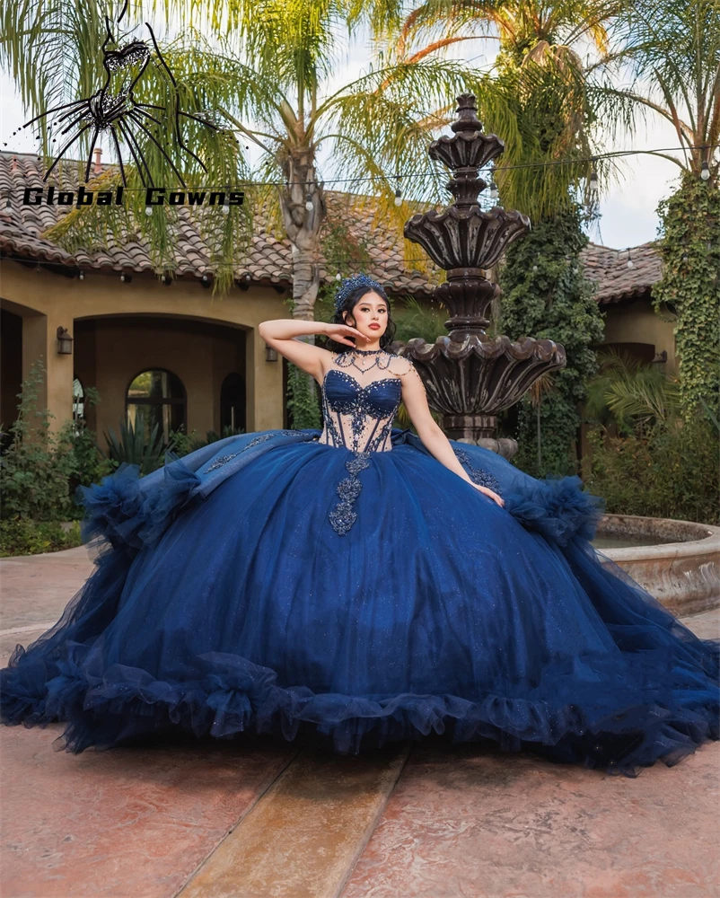 Синие платья принцессы с открытыми плечами Quinceanera, бальное платье с оборками, платье для дня рождения, пышные многоярусные выпускные платья по индивидуальному заказу
Синие платья принцессы с открытыми плечами Quinceanera, бальное платье с оборками, платье для дня рождения, пышные многоярусные выпускные платья по индивидуальному заказу