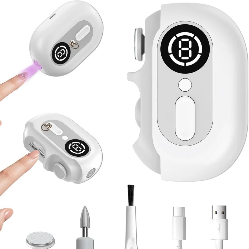 Electric Nail Clipper Grinding and Polishing with Light Automatic Nail Trimmer Rechargeable Nail Cutter Manicure for Baby Adult
Electric Nail Clipper Grinding and Polishing with Light Automatic Nail Trimmer Rechargeable Nail Cutter Manicure for Baby Adult