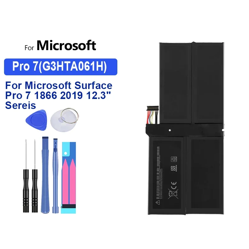 Safe For Microsoft Surface Pro 7 1866 2019 12.3" Sereis 7 G3HTA061H Laptop Battery High Capacity 5702mAh
Safe For Microsoft Surface Pro 7 1866 2019 12.3" Sereis 7 G3HTA061H Laptop Battery High Capacity 5702mAh