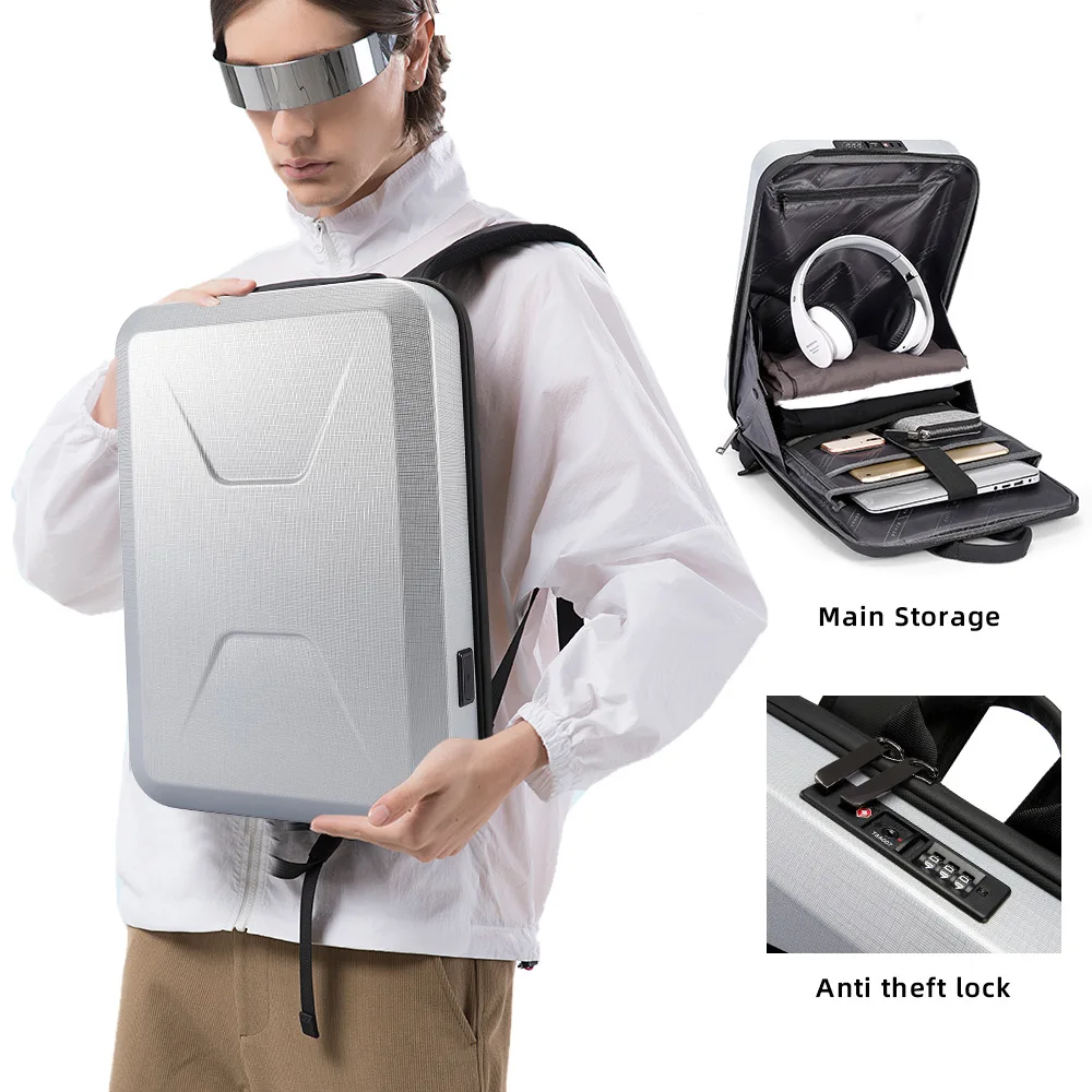 New men's double shoulder pc hard shell e-sports computer bag business waterproof men's backpack
New men's double shoulder pc hard shell e-sports computer bag business waterproof men's backpack