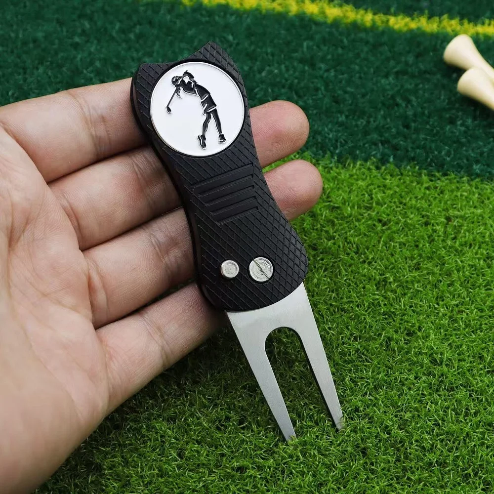 Spring-Loaded Golf Divot Repair Tool with Ball Marker, Foldable Turf Fork for Putting Green Repair, Golf Training Accessories
Spring-Loaded Golf Divot Repair Tool with Ball Marker, Foldable Turf Fork for Putting Green Repair, Golf Training Accessories