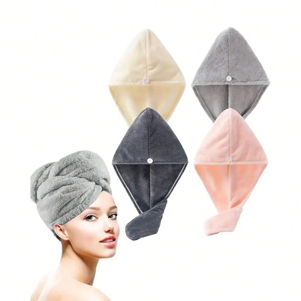 Bath Pre Dry Hair Towel 2 Pack Quick Dry Hair Super Absorbent Lightweight Turban With Button Hair Drying Wrap Shower Wellness, Red Grey,Red+Grey
Bath Pre Dry Hair Towel 2 Pack Quick Dry Hair Super Absorbent Lightweight Turban With Button Hair Drying Wrap Shower Wellness, Red Grey,Red+Grey