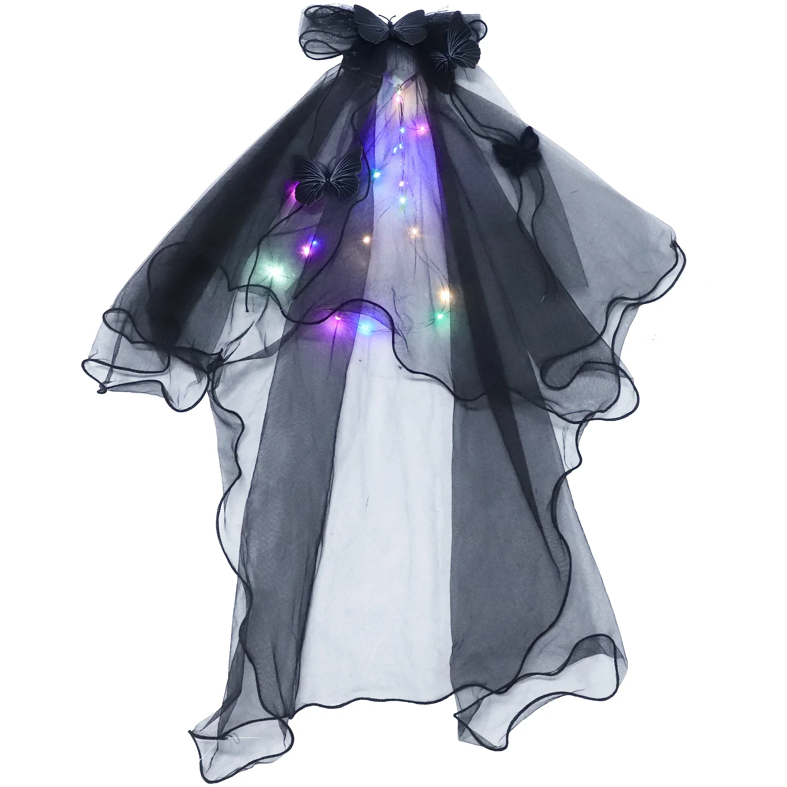 Butterfly Bow Headband Light Up Halloween Veil For Women Cosplay Party Bride Accessories Dark Fairy Witch
Butterfly Bow Headband Light Up Halloween Veil For Women Cosplay Party Bride Accessories Dark Fairy Witch