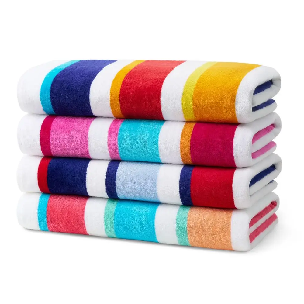 Пляжное и бассейновое полотенце Kaufman Joey Velour Colored Classic MultiColor Stripe, большое, хлопковое, мягкое, впитывающее, разноцветное
Пляжное и бассейновое полотенце Kaufman Joey Velour Colored Classic MultiColor Stripe, большое, хлопковое, мягкое, впитывающее, разноцветное