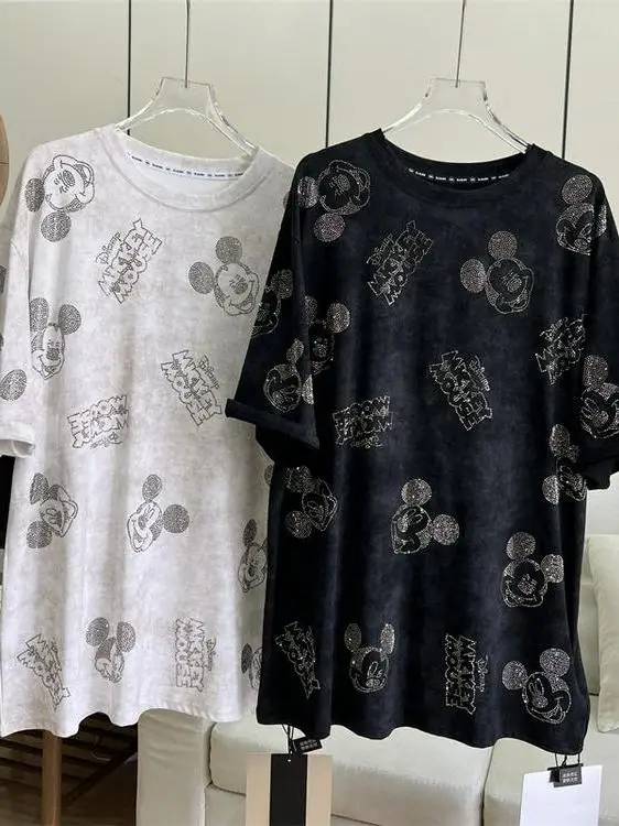 Heavy Duty Sparkling T-Shirt Women's Summer Fashionable Short Sleeve Diamond Embellished Top plus Size Cute Design
Heavy Duty Sparkling T-Shirt Women's Summer Fashionable Short Sleeve Diamond Embellished Top plus Size Cute Design