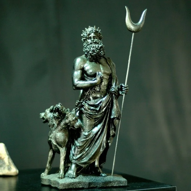 Dark King Hades Greek Sculpture Ancient Greek Mythology Retro Three Headed Dog Ornament Living Room
Dark King Hades Greek Sculpture Ancient Greek Mythology Retro Three Headed Dog Ornament Living Room