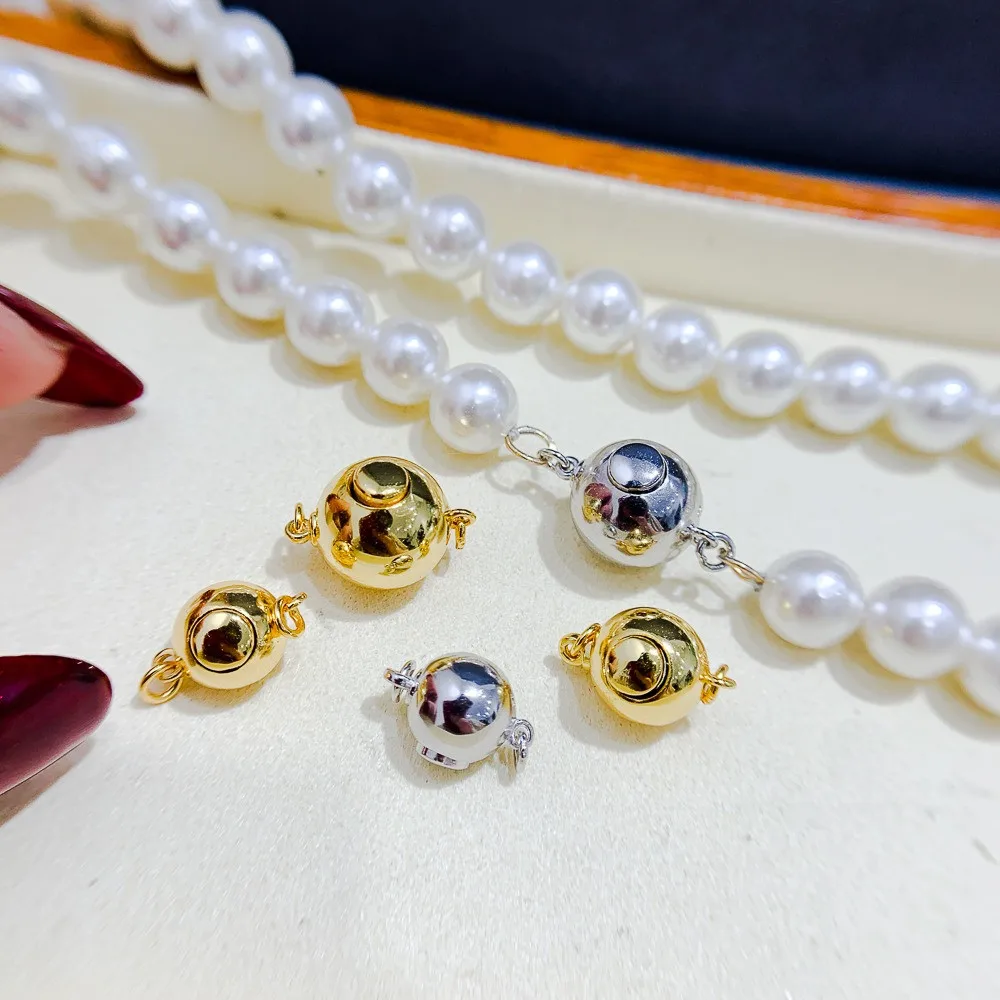 DIY Pearl Accessories S925 Sterling Silver Single Row Buckle Single Row Natural Pearl Necklace Bracelet with Brushed Buckle K109
DIY Pearl Accessories S925 Sterling Silver Single Row Buckle Single Row Natural Pearl Necklace Bracelet with Brushed Buckle K109