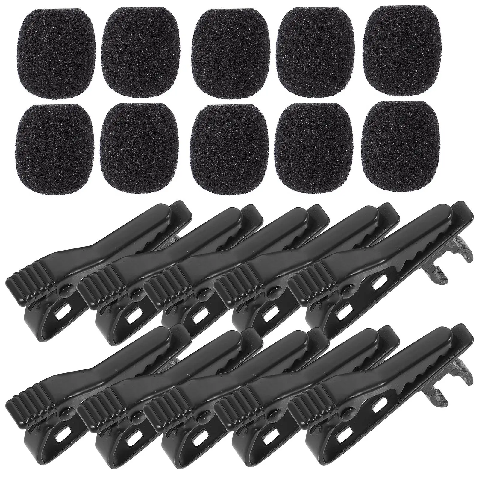 10pcs Microphone Lapel Clip Compact Durable Iron Perfect Video Conferencing Recording Karaoke Shows Speeches Meetings Foam Cover
10pcs Microphone Lapel Clip Compact Durable Iron Perfect Video Conferencing Recording Karaoke Shows Speeches Meetings Foam Cover
