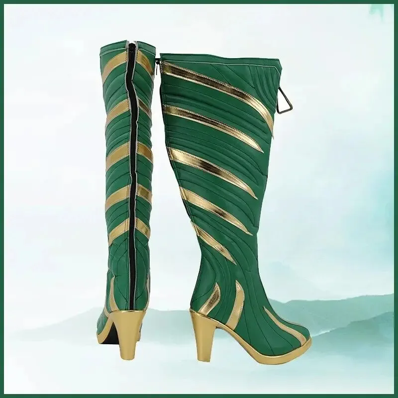 Обувь для косплея Apex Legends Loba, ботинки, аксессуары для костюмов на Хэллоуин, реквизит, сделанный 
Обувь для косплея Apex Legends Loba, ботинки, аксессуары для костюмов на Хэллоуин, реквизит, сделанный