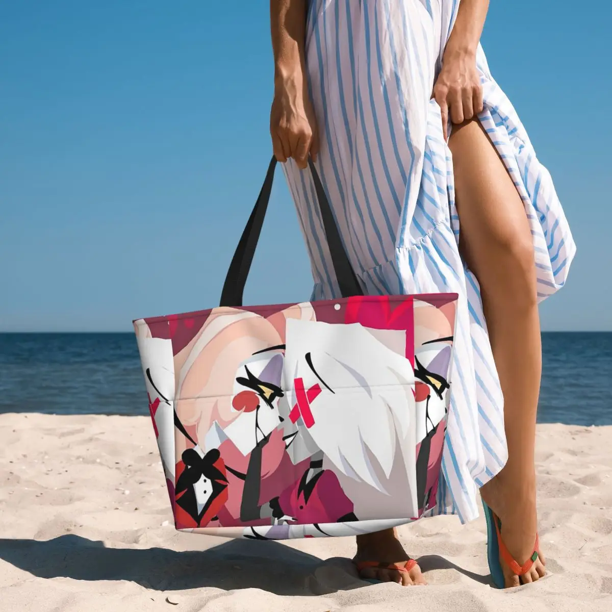 Charlie And Vaggie Valentines Hazbin Hotels Beach Tote Bag Sport Gym Yoga Duffle Large Tote Bag Women Travel Bag Fitness bag
Charlie And Vaggie Valentines Hazbin Hotels Beach Tote Bag Sport Gym Yoga Duffle Large Tote Bag Women Travel Bag Fitness bag