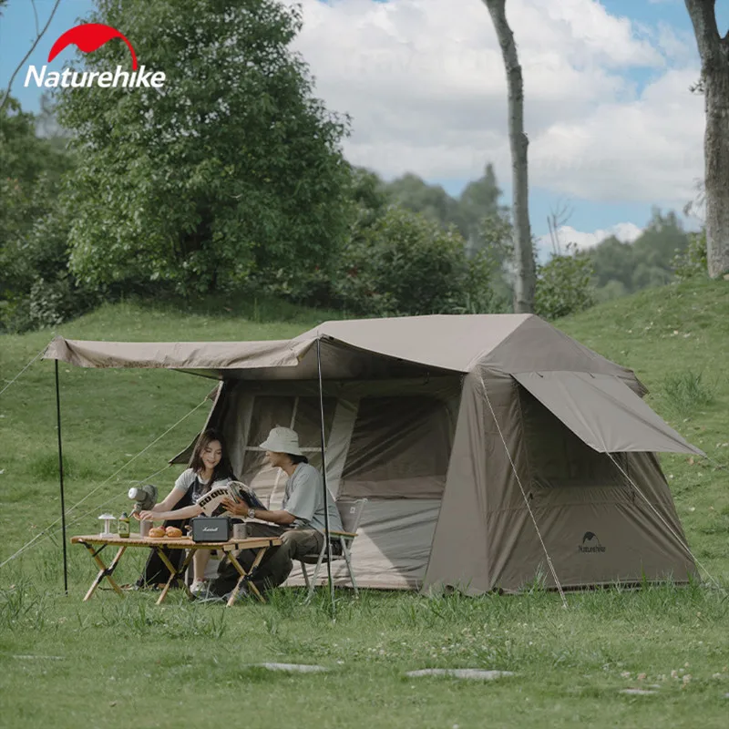 Палатка Naturehike Country 6,0 Ridge быстрооткрывающаяся, тент из титана и черного клея на 4-6 человек, кемпинговая хижина, уличная непромокаемая коричневая палатка для пикника
Палатка Naturehike Country 6,0 Ridge быстрооткрывающаяся, тент из титана и черного клея на 4-6 человек, кемпинговая хижина, уличная непромокаемая коричневая палатка для пикника