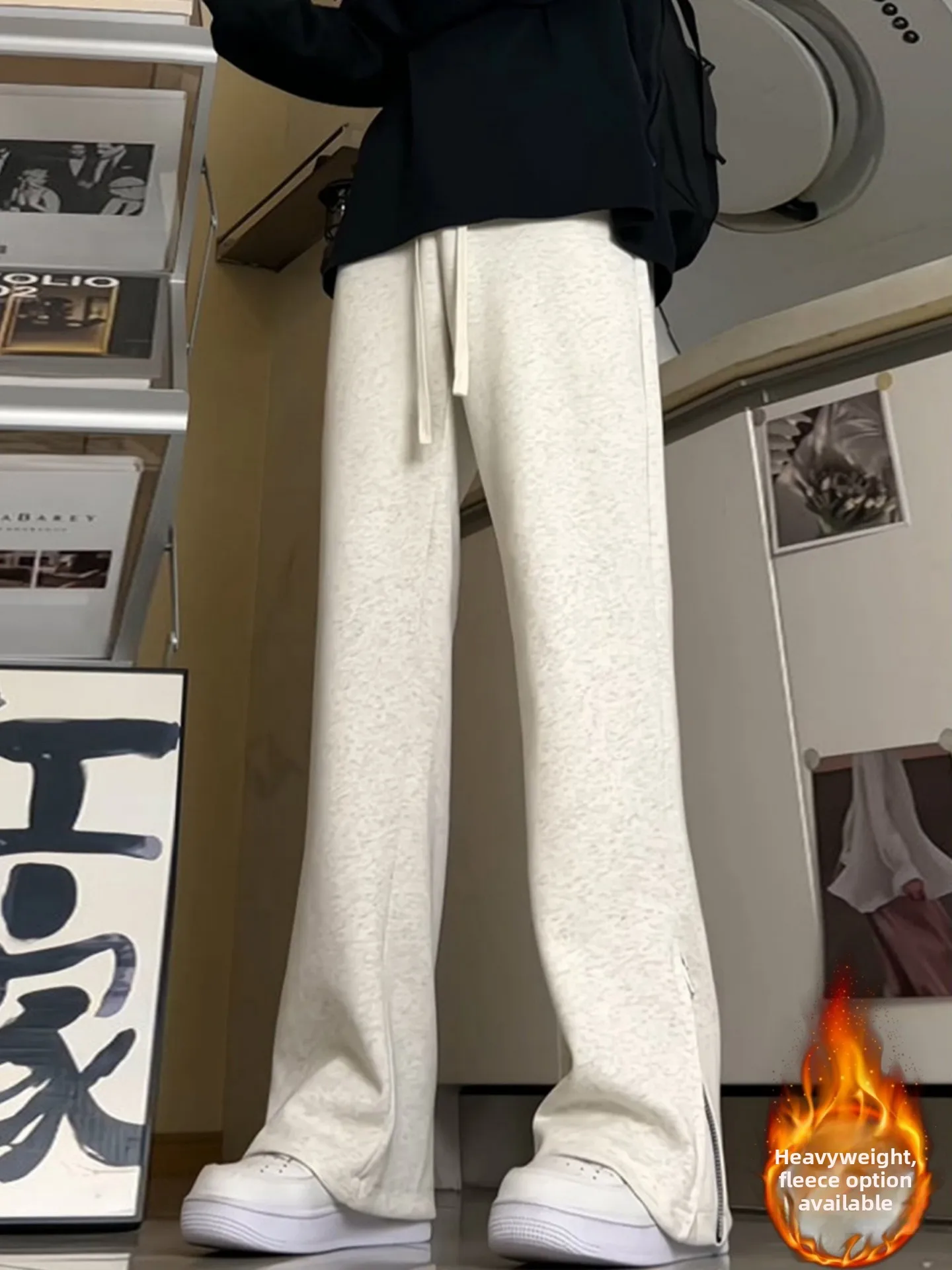 Men's Fce Lined Straight Leg Pants Zippered Cuffed Micro Flared Casual Trousers White ey Retro American Cleanfit
Men's Fce Lined Straight Leg Pants Zippered Cuffed Micro Flared Casual Trousers White ey Retro American Cleanfit