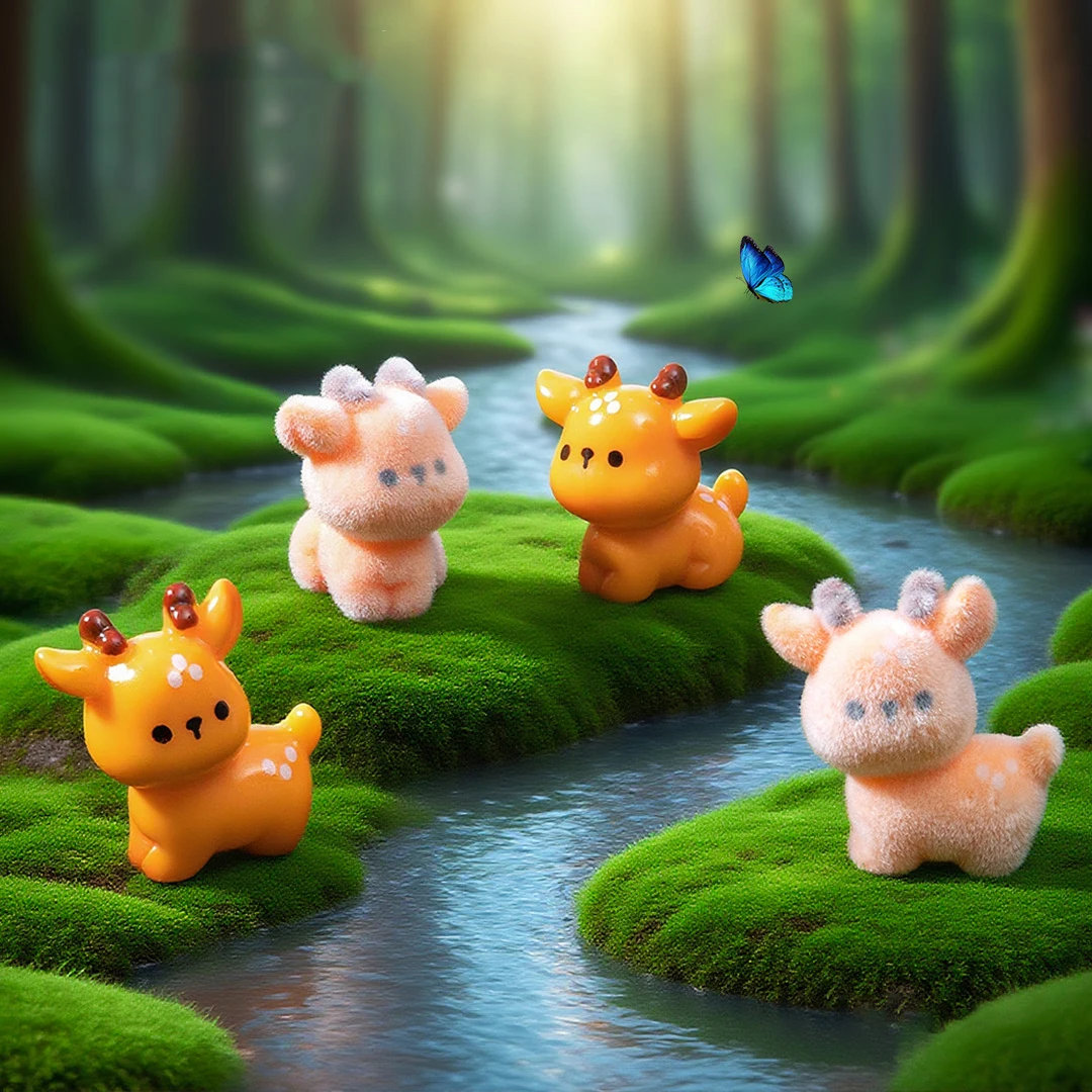 4PCS Cute Plush Deer Figurine Model DIY Kawaii Decoration Accessories Gardening Farm Landscaping Small Ornaments
4PCS Cute Plush Deer Figurine Model DIY Kawaii Decoration Accessories Gardening Farm Landscaping Small Ornaments
