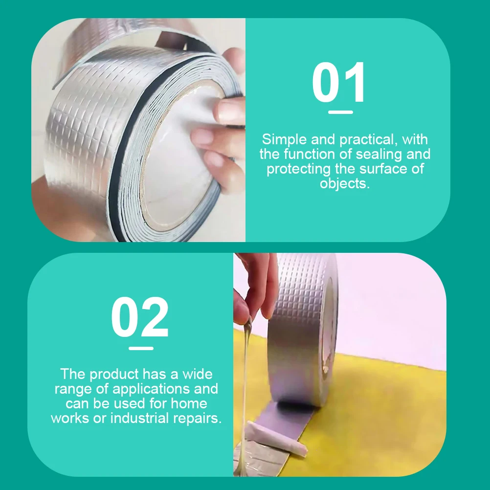 2 Pcs Sealing Repair Butyl Rubber Adhesive Sealant Tape Pipeline Decoration Moisture Repairing Tape Proof
2 Pcs Sealing Repair Butyl Rubber Adhesive Sealant Tape Pipeline Decoration Moisture Repairing Tape Proof