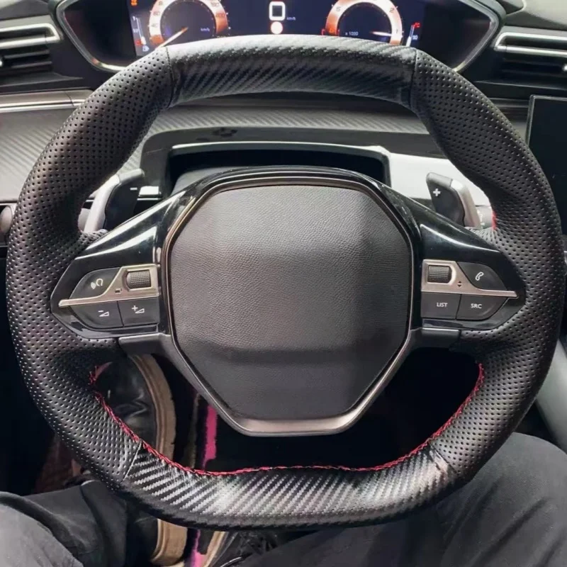 Customize Carbon Fiber Leather Car Steering Wheel Cover 508 208 2019 2020 3008 4008 5008 Steering Wrap Cover For Peugeot e-208
Customize Carbon Fiber Leather Car Steering Wheel Cover 508 208 2019 2020 3008 4008 5008 Steering Wrap Cover For Peugeot e-208