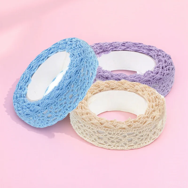 3 Rolls Decorative Cloth Lace Tapes DIY Stickers Adhesive Tape Scrapbooking Craft Supplies for Cards Albums Lace Tape
3 Rolls Decorative Cloth Lace Tapes DIY Stickers Adhesive Tape Scrapbooking Craft Supplies for Cards Albums Lace Tape