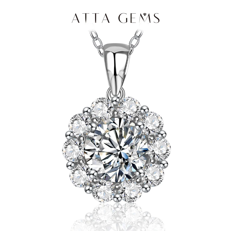 ATTAGEMS 2 Carat D Color Twinkle Moissanite Diamond Pendant Necklaces For Women 925 Sterling Silver Wedding Party Fine Jewelry
ATTAGEMS 2 Carat D Color Twinkle Moissanite Diamond Pendant Necklaces For Women 925 Sterling Silver Wedding Party Fine Jewelry