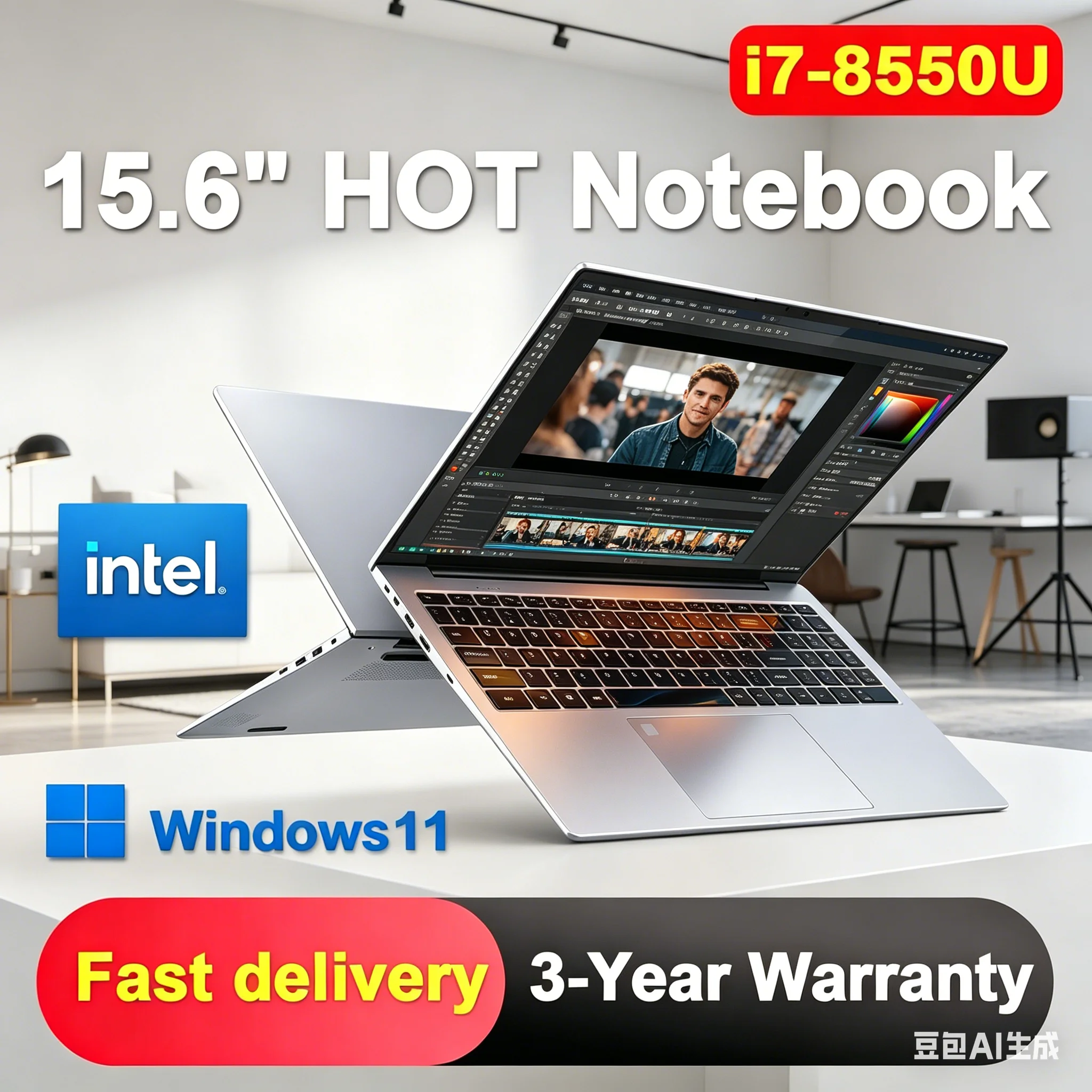 Mighty Portable 15.6 Inch Laptop Windows 11 Intel i7 8550U 32GB 2TB SSD Fingerprint Unlock Business Notebook
Mighty Portable 15.6 Inch Laptop Windows 11 Intel i7 8550U 32GB 2TB SSD Fingerprint Unlock Business Notebook
