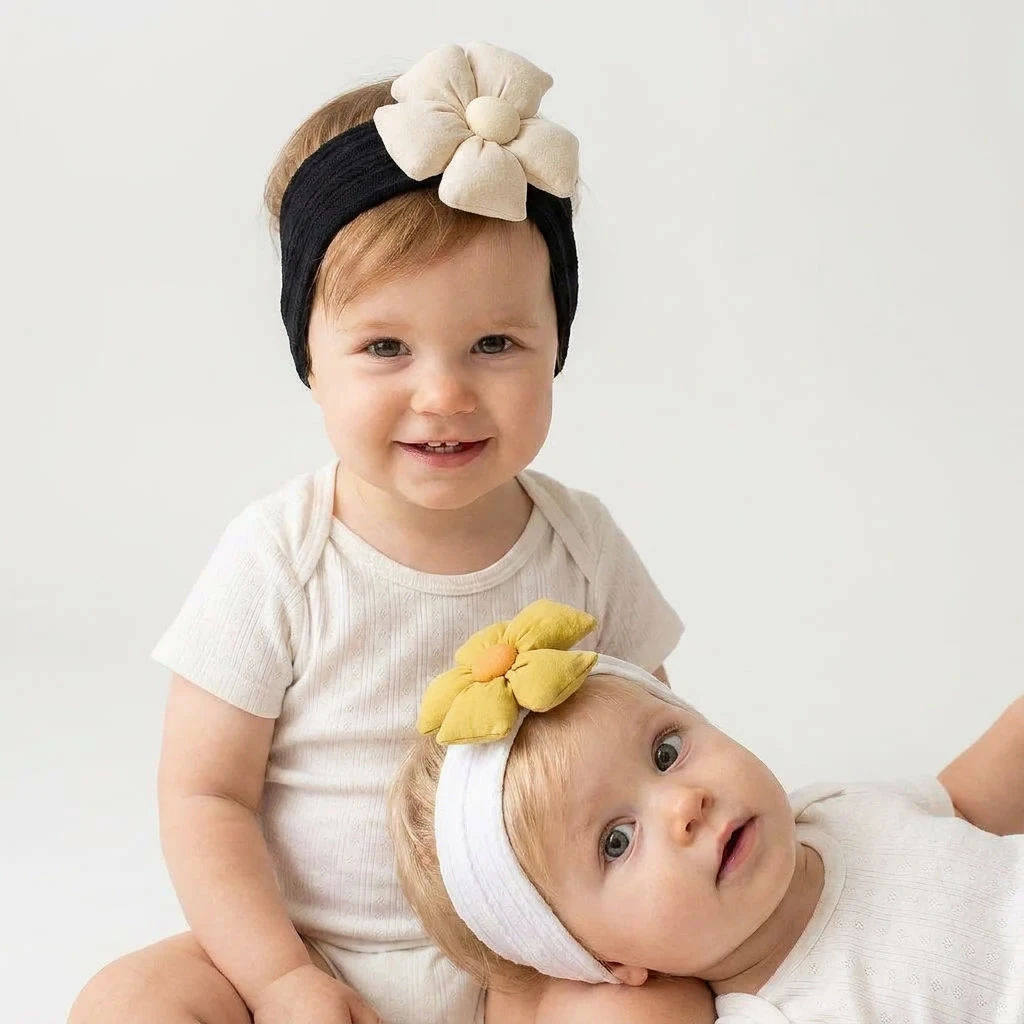 2Pcs/Set Baby Girl Headband 3D Puffy Flower Hair Accessories Soft Elastic Cable Knit Turban Newborn Infant Headwrap 0-2Y
2Pcs/Set Baby Girl Headband 3D Puffy Flower Hair Accessories Soft Elastic Cable Knit Turban Newborn Infant Headwrap 0-2Y