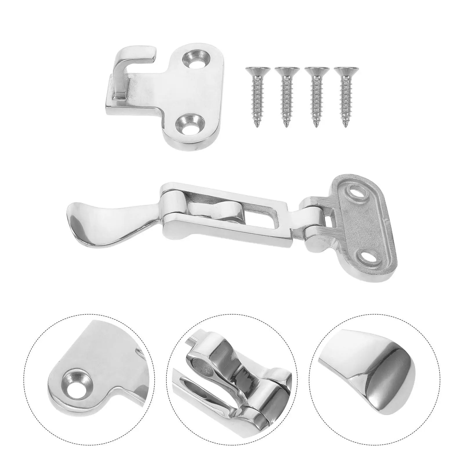1Sets Marine Door Hasp Stainless Steel Anti-Rattle Lockable Hold Down Clamp Latch Heavy Duty Boat Hatch Locker for Yachts Rvs
1Sets Marine Door Hasp Stainless Steel Anti-Rattle Lockable Hold Down Clamp Latch Heavy Duty Boat Hatch Locker for Yachts Rvs