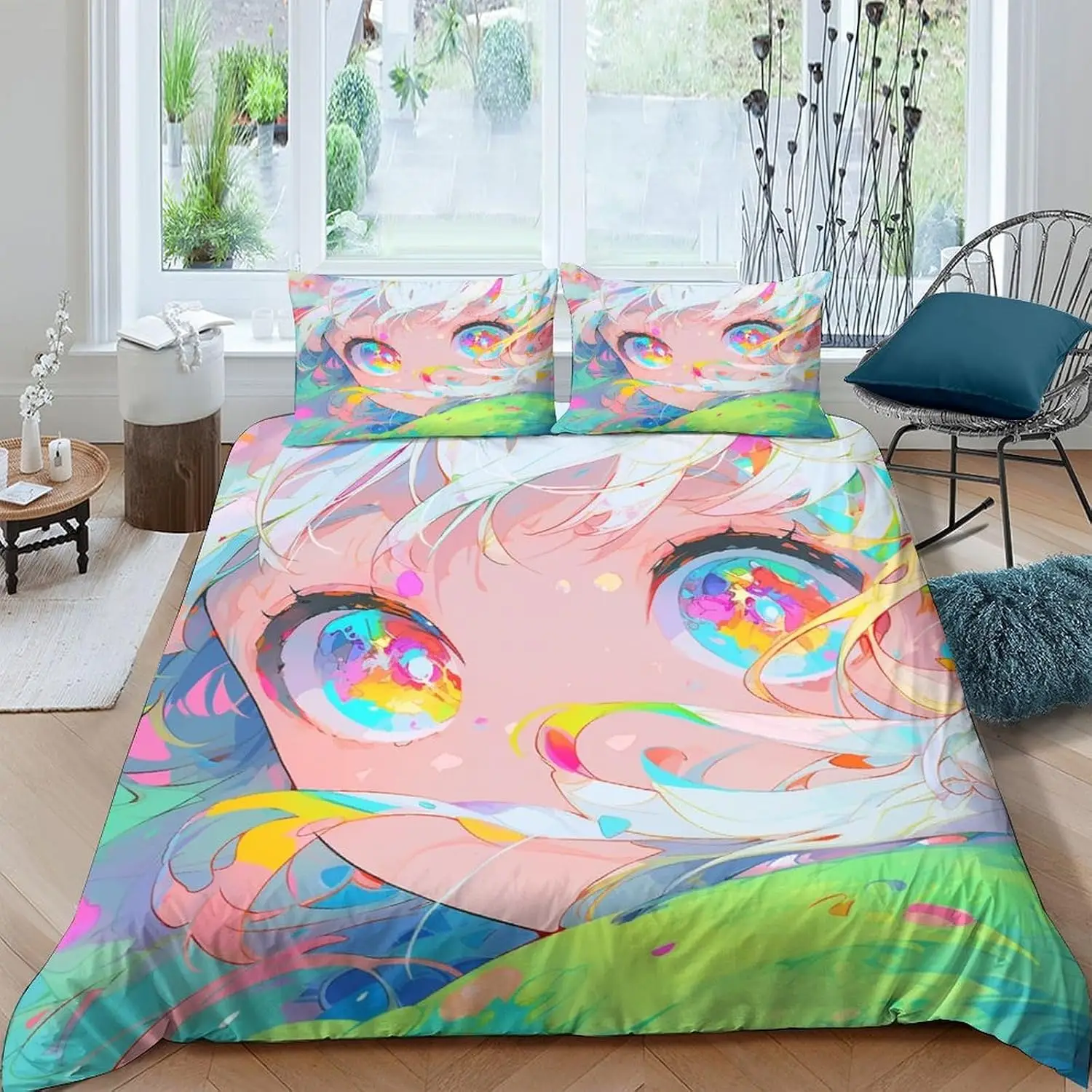 Colourful Anime Beauty Bedding Set Double Size 200x200cm 3pcs Zipper Closure Microfiber Cartoon Duvet Comforter Quilt Cover
Colourful Anime Beauty Bedding Set Double Size 200x200cm 3pcs Zipper Closure Microfiber Cartoon Duvet Comforter Quilt Cover