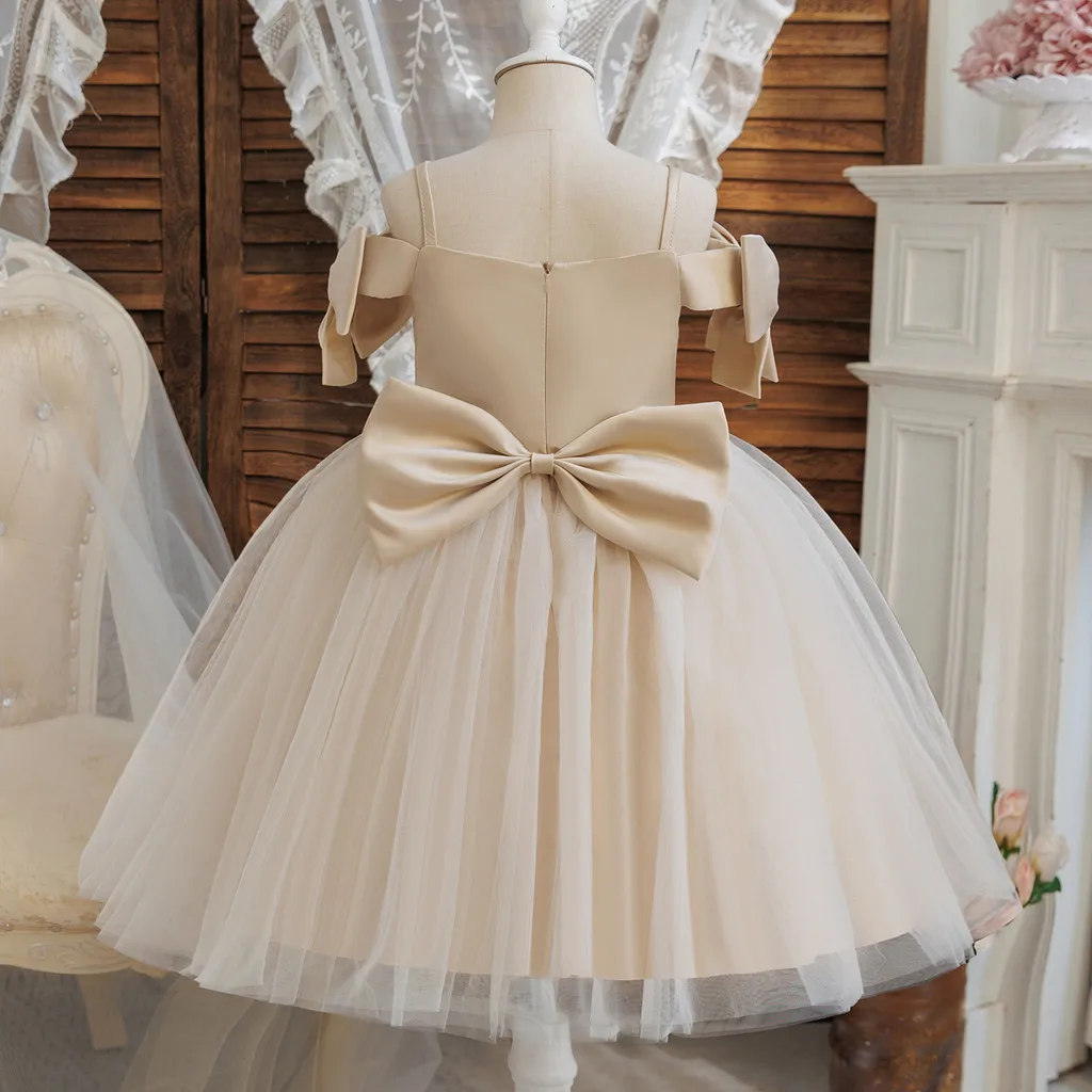 Wedding Party Dresses for Girls Big Bow Tulle Dress 3-8Yrs Solid Performance Show Girls Princess Dress Formal Evening Prom Gown
Wedding Party Dresses for Girls Big Bow Tulle Dress 3-8Yrs Solid Performance Show Girls Princess Dress Formal Evening Prom Gown