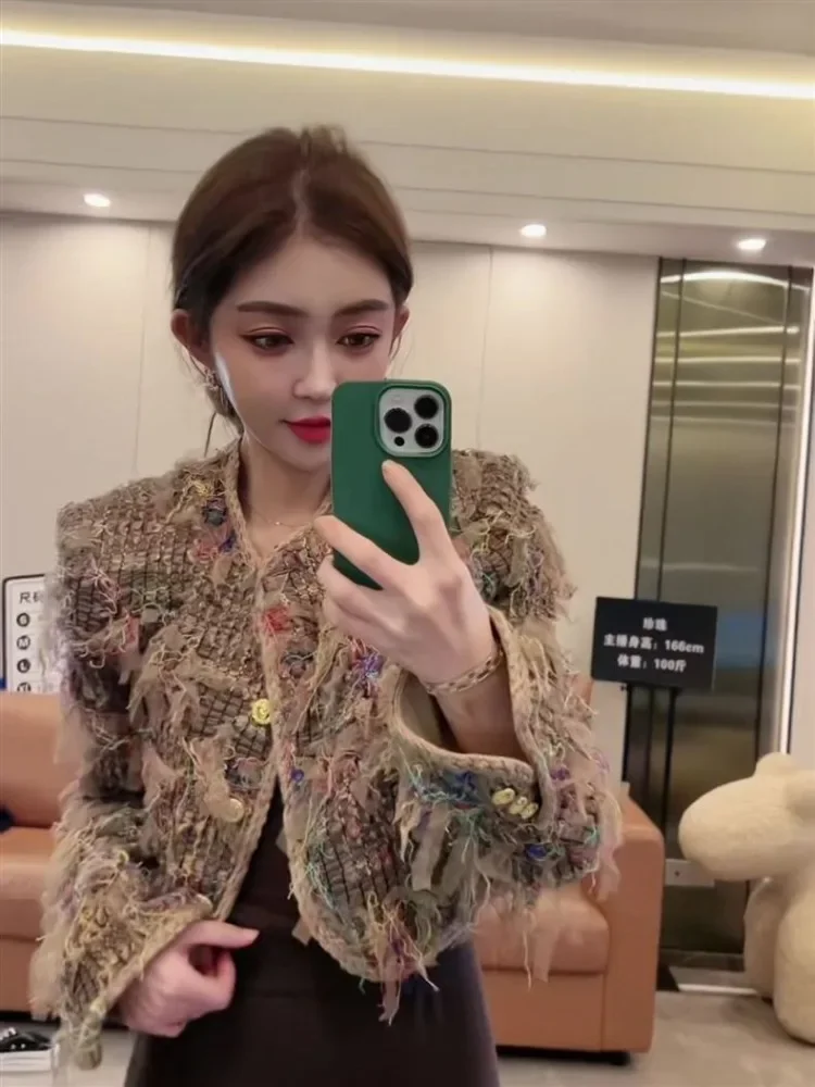 High End Tassel Elegant Jacket for Women 2025 Spring and Autumn Style Fashion Versatile Short Top INS Chic
High End Tassel Elegant Jacket for Women 2025 Spring and Autumn Style Fashion Versatile Short Top INS Chic