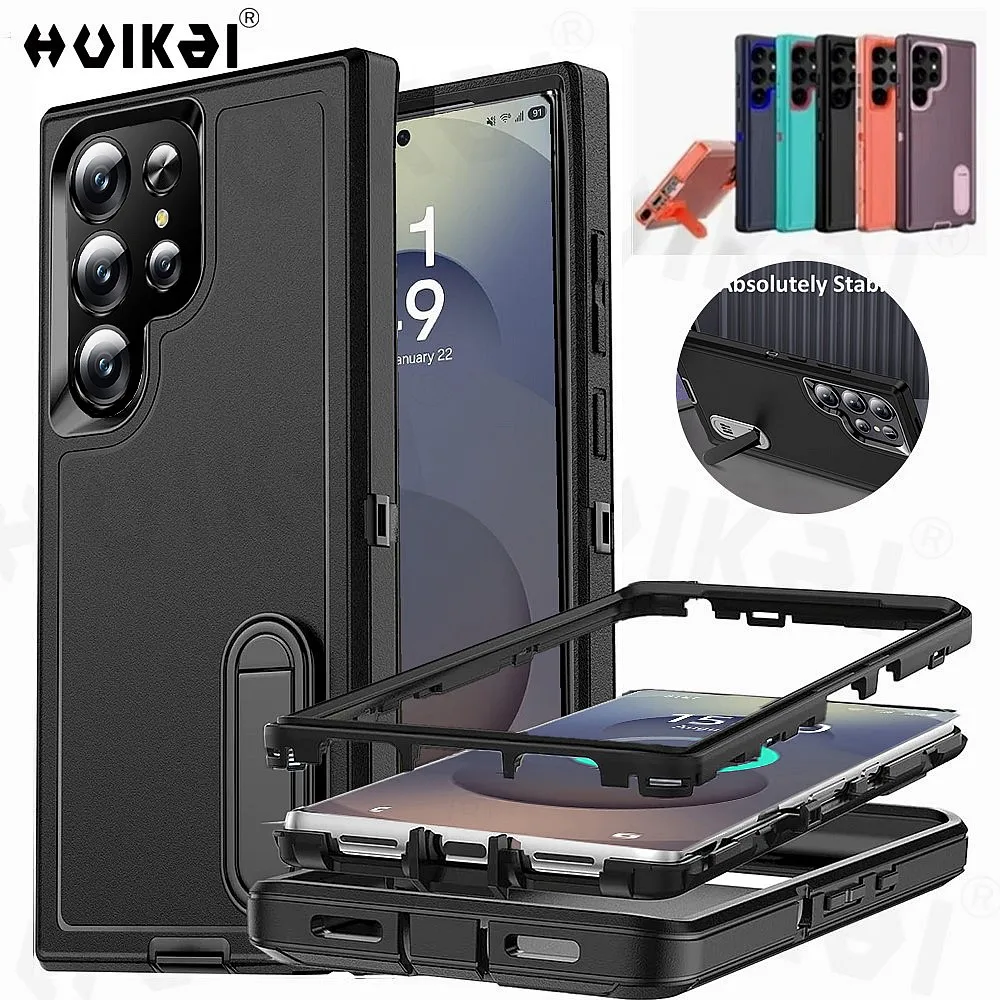Case For Samsung Galaxy S25 Ultra S25 Plus S24 Ultra Full Body 3 in 1 Shockproof Heavy Duty Anti-Scratch Rugged Kickstand Cover
Case For Samsung Galaxy S25 Ultra S25 Plus S24 Ultra Full Body 3 in 1 Shockproof Heavy Duty Anti-Scratch Rugged Kickstand Cover