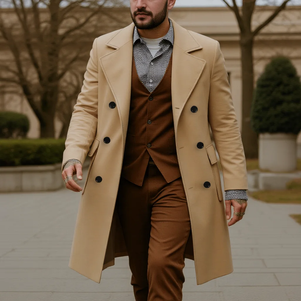 Мужское шерстяное пальто, двубортная куртка с плюшевой подкладкой – профессиональная деловая одежда для осени и зимы, для городских поездок
Мужское шерстяное пальто, двубортная куртка с плюшевой подкладкой – профессиональная деловая одежда для осени и зимы, для городских поездок