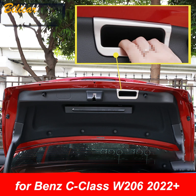 Stainless Steel Trunk Handle Cover Strip Tailgate Handle Frame For Mercedes Benz C-Class W206 2022 2023 Interior Accessories
Stainless Steel Trunk Handle Cover Strip Tailgate Handle Frame For Mercedes Benz C-Class W206 2022 2023 Interior Accessories