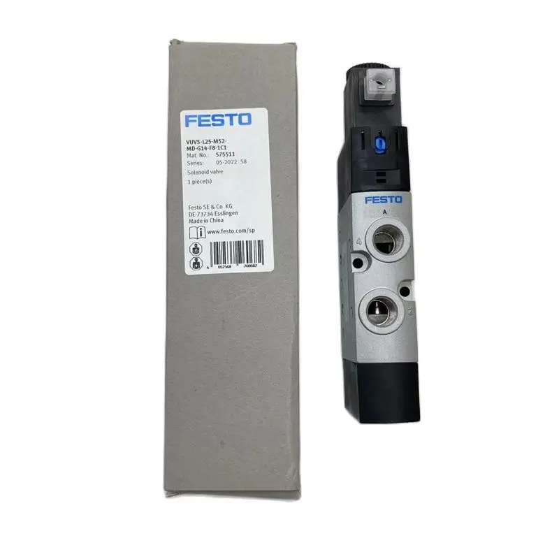 FESTO Electric solenoid valve VUVS-LK20-M52-AD-G18-1C1-S 8043214 VUVS-L20-P53C-MD-G18-F7 575254 VUVS
FESTO Electric solenoid valve VUVS-LK20-M52-AD-G18-1C1-S 8043214 VUVS-L20-P53C-MD-G18-F7 575254 VUVS