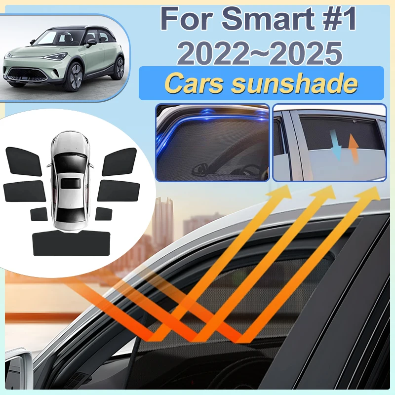 For Smart 1 Accessories 2022 2023 2024 2025 Car Side Window Sunshade Mesh Front Rear Windshield Sun Visor Cover Protection Parts
For Smart 1 Accessories 2022 2023 2024 2025 Car Side Window Sunshade Mesh Front Rear Windshield Sun Visor Cover Protection Parts
