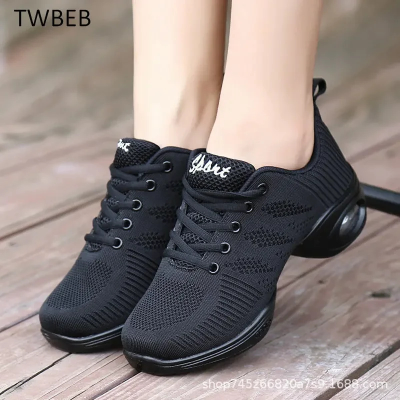 Dance Shoes Woman Ladies Modern Soft Outsole Jazz Sneakers Mesh Breathable Lightweight Female Dancing Fitness Shoes Sport
Dance Shoes Woman Ladies Modern Soft Outsole Jazz Sneakers Mesh Breathable Lightweight Female Dancing Fitness Shoes Sport