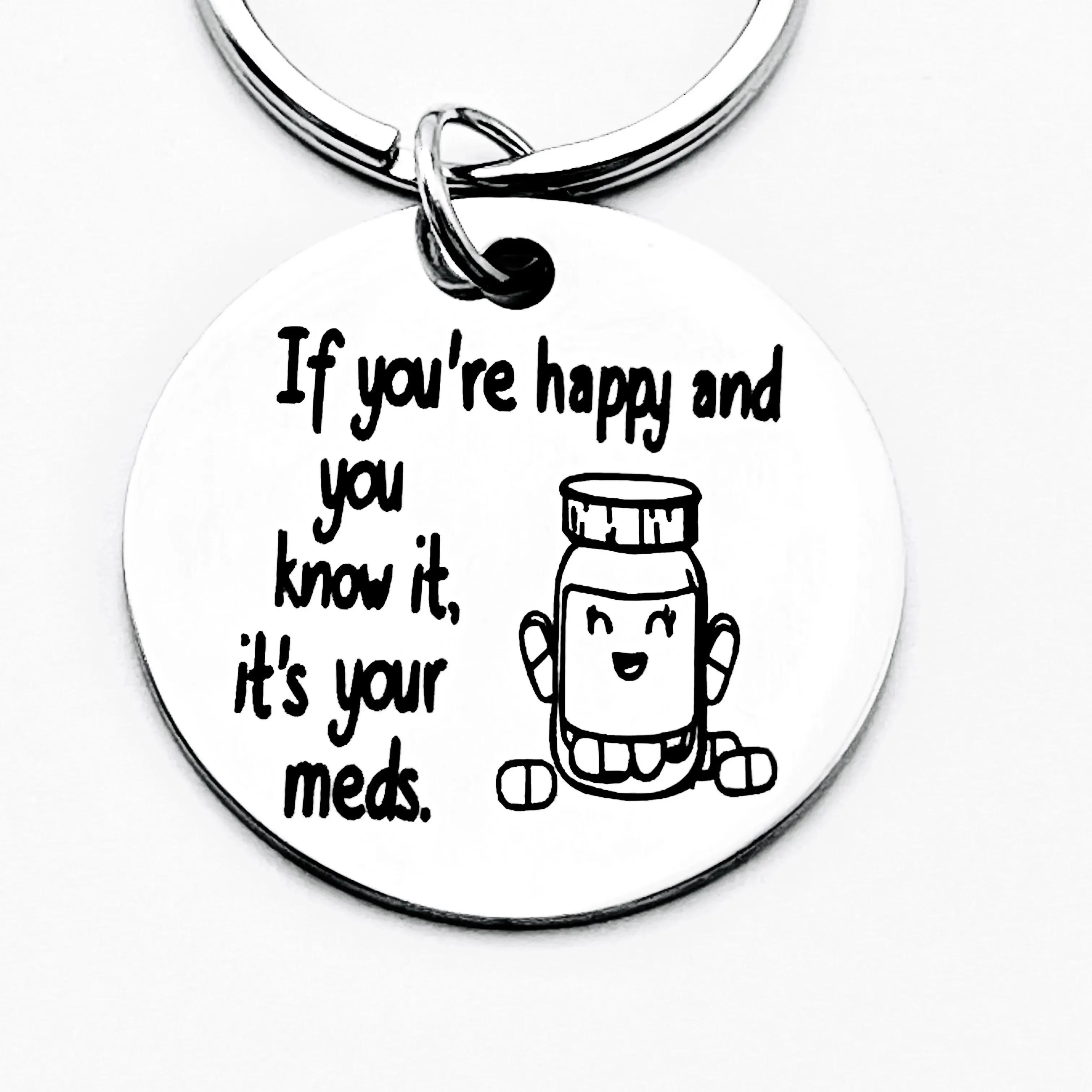 These Are My Medication Stainless Steel Keychains, Fun and Personalized Accessories, Perfect Gifts for Friends and Classmates
These Are My Medication Stainless Steel Keychains, Fun and Personalized Accessories, Perfect Gifts for Friends and Classmates