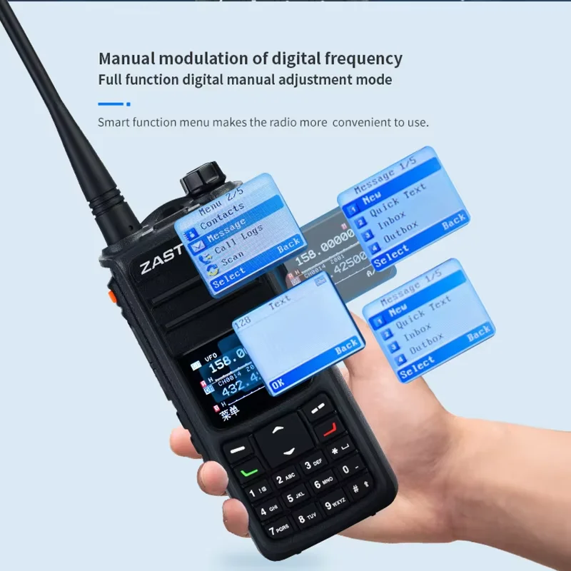 ZASTONE UV008 DMR Walkie Talkie Digital Two Way Radio Dual Band 10W Dual Time Slot Walkie-talkie AES265 Encryption
ZASTONE UV008 DMR Walkie Talkie Digital Two Way Radio Dual Band 10W Dual Time Slot Walkie-talkie AES265 Encryption