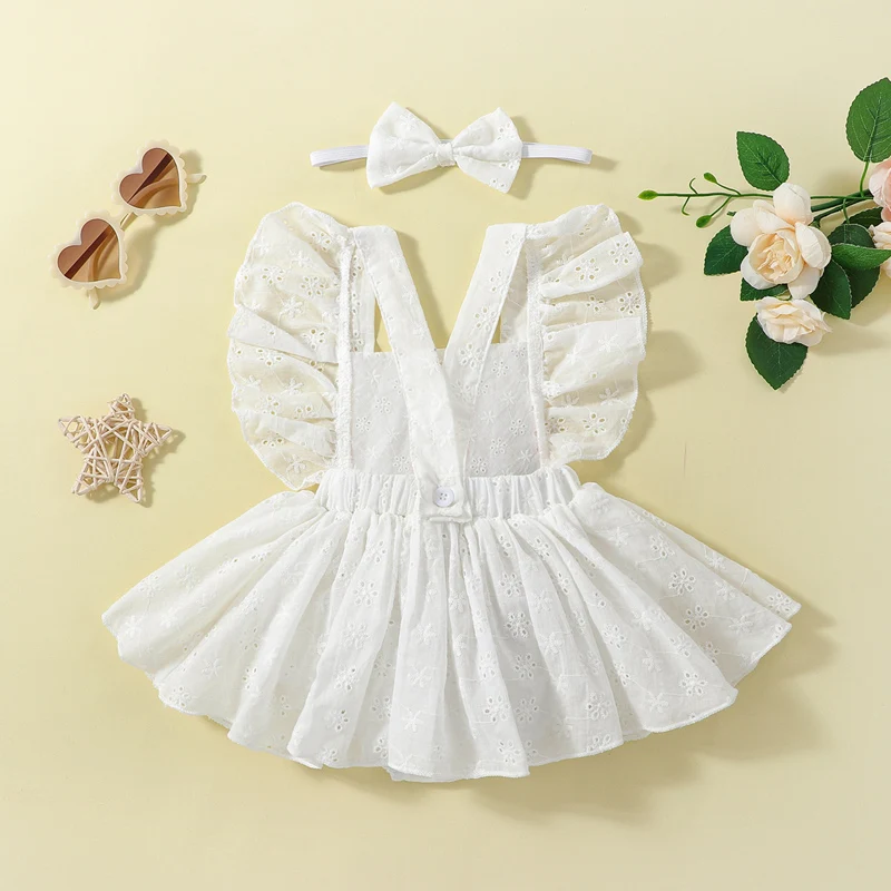 Toddler Girl 2-Piece Summer Set Floral Print Sleeveless Romper with Matching Headband Cute Backless Outfit for Baby Girl
Toddler Girl 2-Piece Summer Set Floral Print Sleeveless Romper with Matching Headband Cute Backless Outfit for Baby Girl