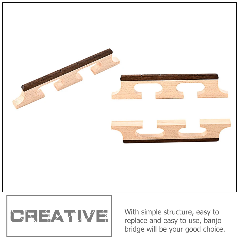 Banjo Horse Saddle Bridge Part for Adjustable Musical Instrument Professional Wooden Bridges Replacement Parts
Banjo Horse Saddle Bridge Part for Adjustable Musical Instrument Professional Wooden Bridges Replacement Parts