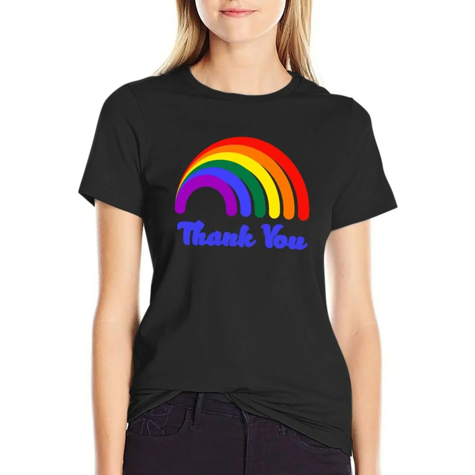 Thank You Rainbow Support T-Shirt blacks quick-drying heavyweights tshirts for Women
Thank You Rainbow Support T-Shirt blacks quick-drying heavyweights tshirts for Women