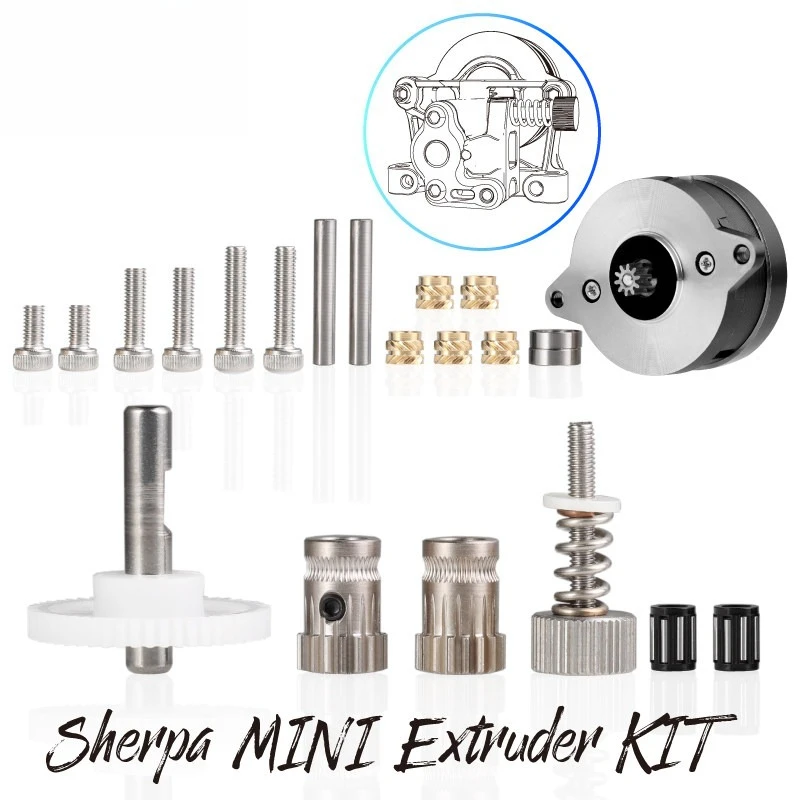 High quality hardened steel Sherpa mini gear kit 3D printer Voron CW2 extruder
High quality hardened steel Sherpa mini gear kit 3D printer Voron CW2 extruder