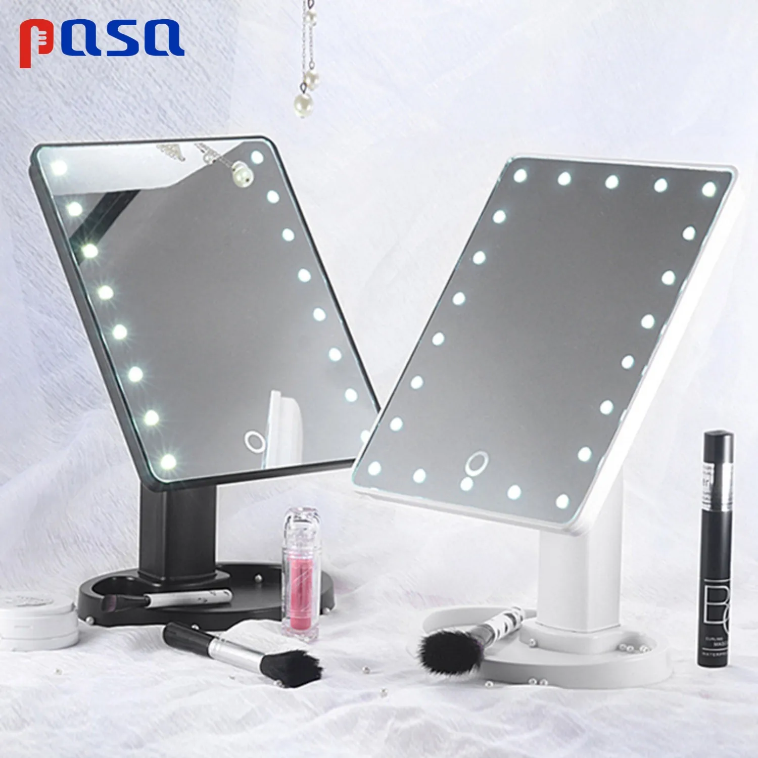LED Makeup Mirror Illuminated Cosmetic Table Mirror With Light for Make Up Adjustable Light 16/22 Touch Screen Stand Mirrors
LED Makeup Mirror Illuminated Cosmetic Table Mirror With Light for Make Up Adjustable Light 16/22 Touch Screen Stand Mirrors