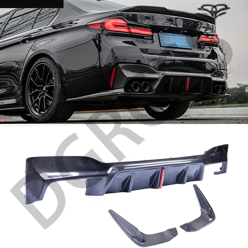 Suitable for BMW 5 Series F90/M5 Carbon Fiber Rear Diffuser Including LED Lights Carbon Fiber Rear Lip Bumper 2017-2023
Suitable for BMW 5 Series F90/M5 Carbon Fiber Rear Diffuser Including LED Lights Carbon Fiber Rear Lip Bumper 2017-2023